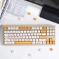 Honey Milk New 104+36 XDA profile Keycap Set Cherry MX PBT DYE Sublimation for Mechanical Gaming Keyboard